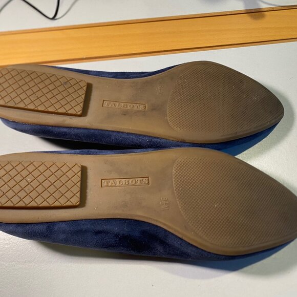 Talbots - Size 8.5M - Women's Loafers Blue suede with buckle - Picture 8 of 9